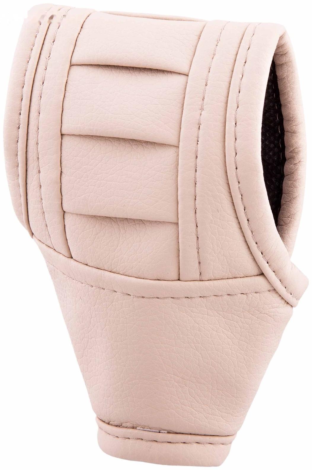 Чехол АКПП Skyway, кожзаменитель, круглый, слоновая кость, S06201005