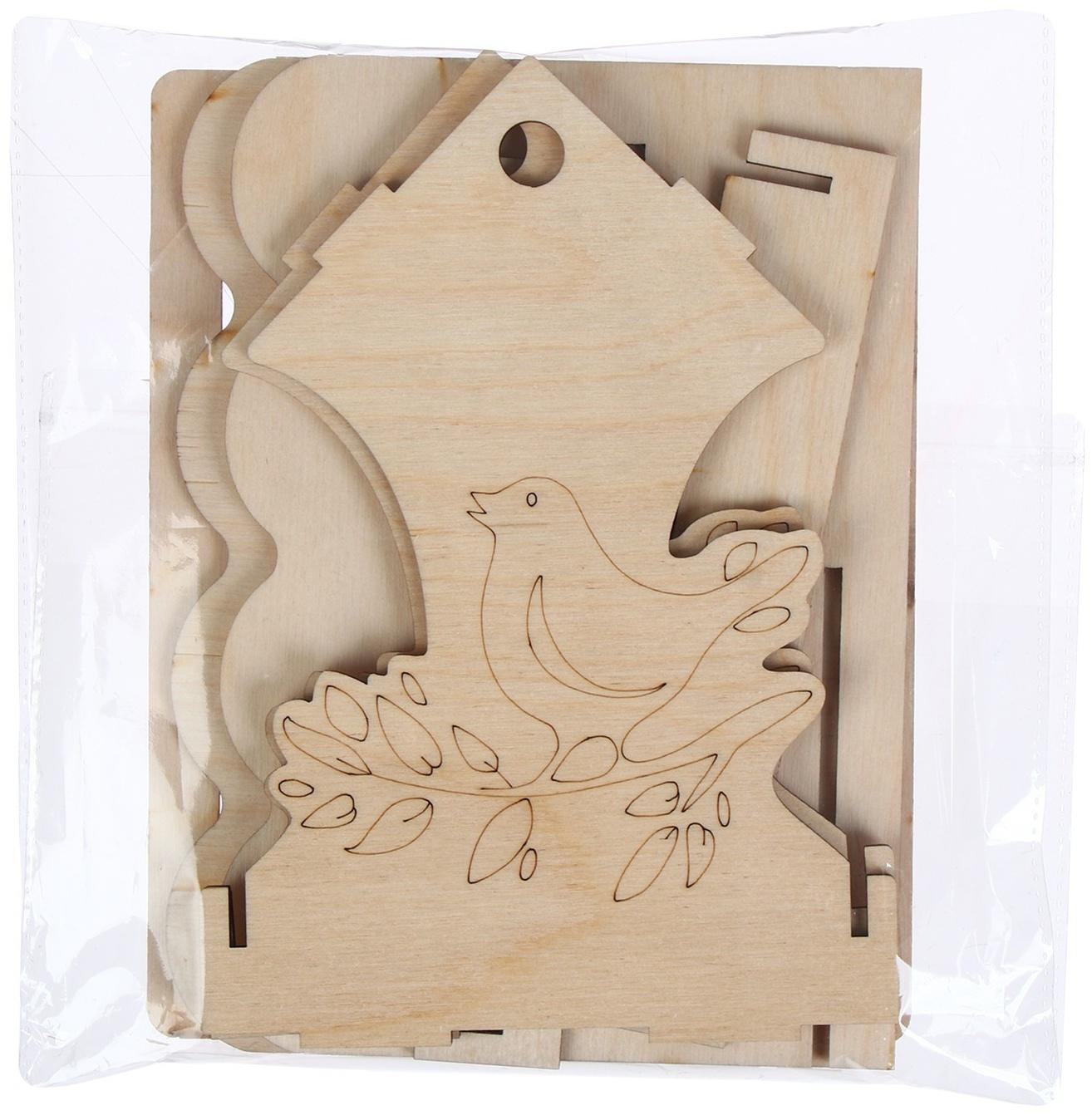 Кормушка для птиц «Птичка на ветке», 19 × 21 × 21 см