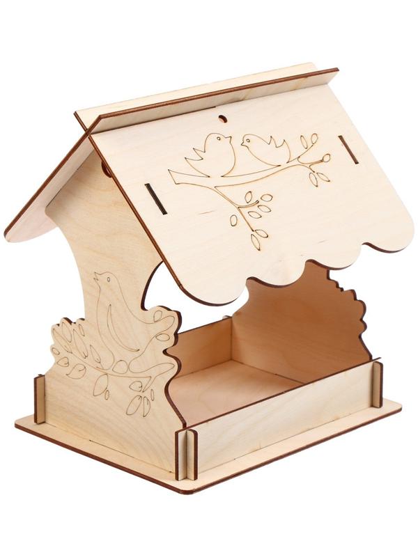 Кормушка для птиц «Птичка на ветке», 19 × 21 × 21 см