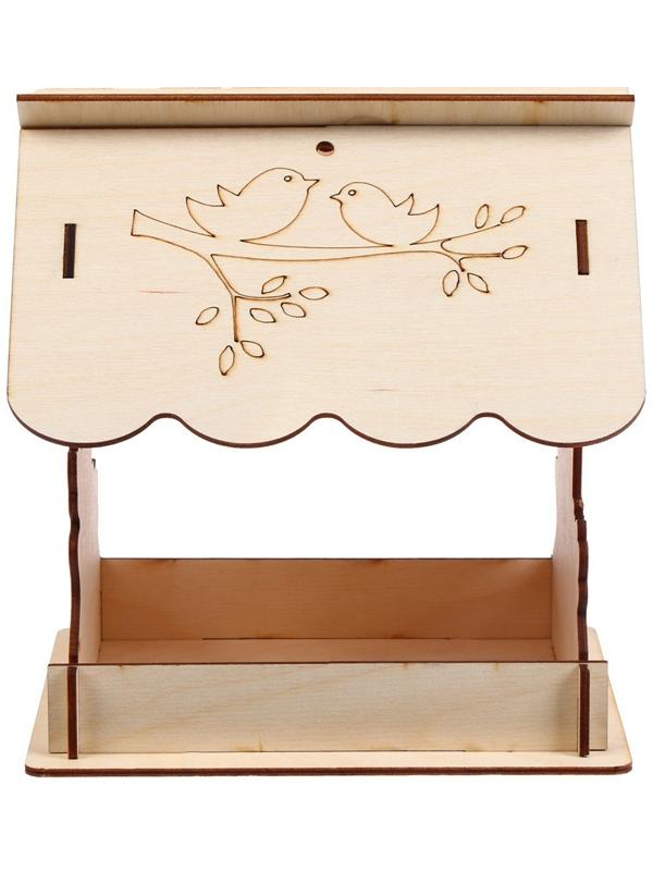 Кормушка для птиц «Птичка на ветке», 19 × 21 × 21 см