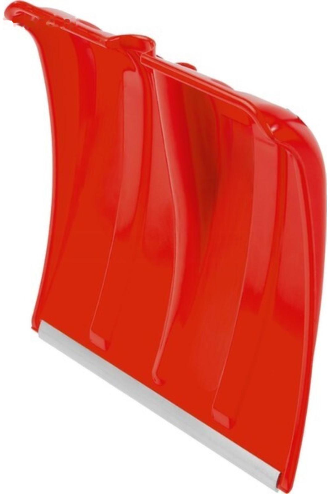 Ковш лопаты пластиковый, 380 × 370 мм, с алюминиевой планкой, без черенка, красный