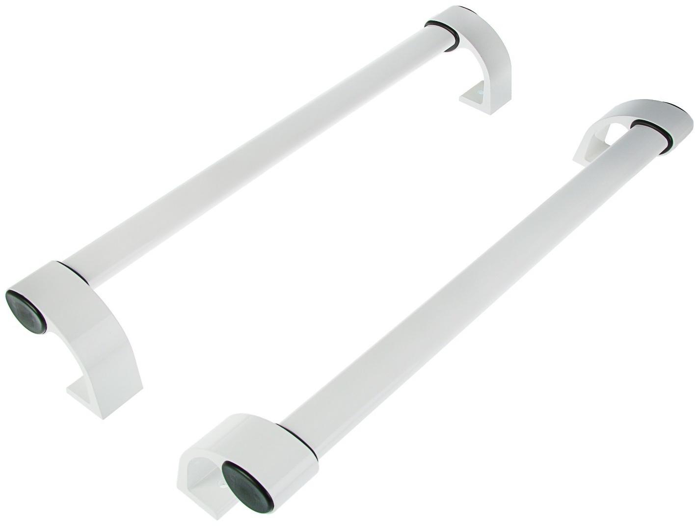 Ручка прямая, L=600 мм, офисная, металлическая, белая