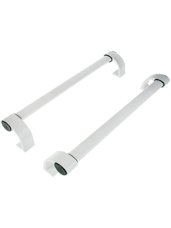 Ручка прямая, L=600 мм, офисная, металлическая, белая