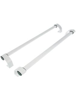 Ручка прямая, L=800 мм, офисная, металлическая, белая