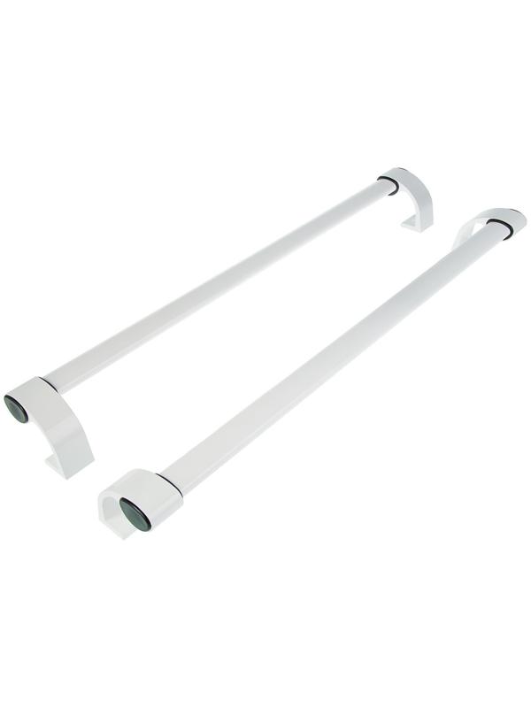 Ручка прямая, L=800 мм, офисная, металлическая, белая