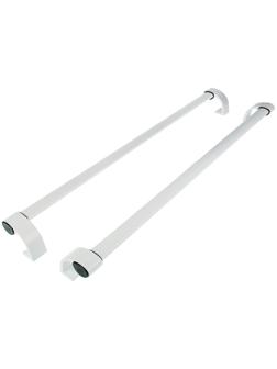 Ручка прямая, L=1000 мм, офисная, металлическая, белая