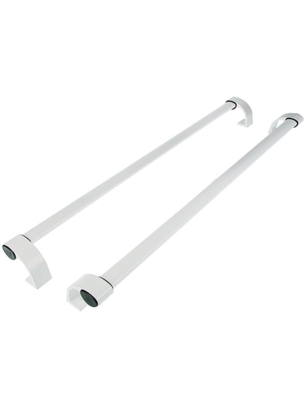 Ручка прямая, L=1000 мм, офисная, металлическая, белая