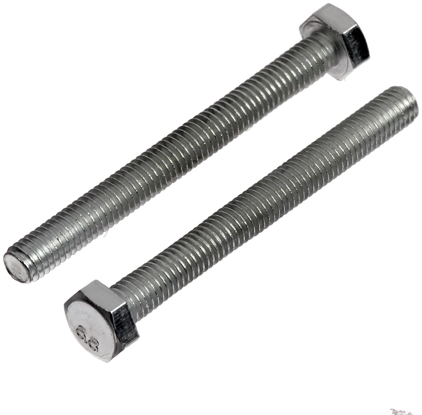 Болт ТУНДРА krep, с шестигранной головкой, оцинкованный, DIN933, М6х60 мм, 5 кг