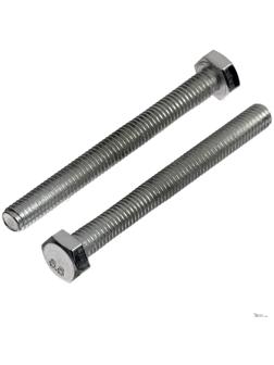 Болт ТУНДРА krep, с шестигранной головкой, оцинкованный, DIN933, М6х60 мм, 5 кг