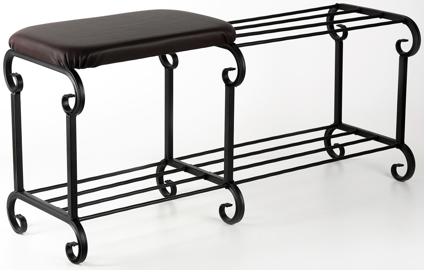 Обувница 2-х ярусная с сиденьем «Новый Стандарт», 90×32×40 см, цвет МИКС