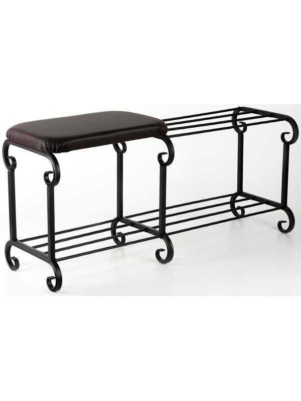 Обувница 2-х ярусная с сиденьем «Новый Стандарт», 90×32×40 см, цвет МИКС