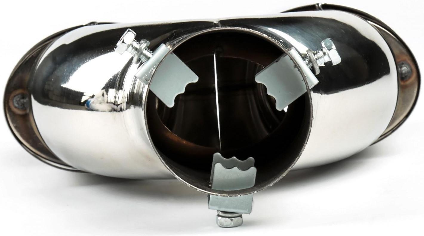 Насадка на глушитель, 200×190×65 мм, посадочный d 60 мм