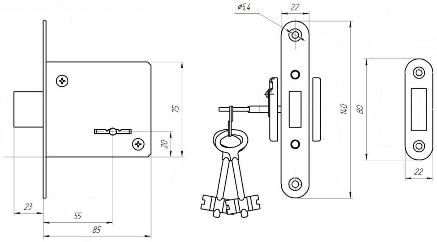 Замок врезной Димитровград 