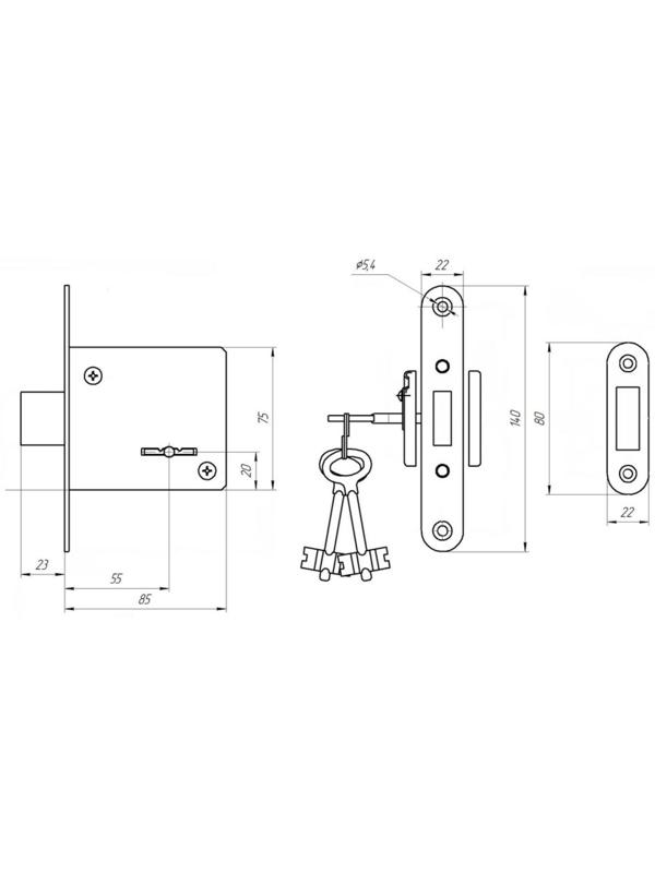 Замок врезной Димитровград 