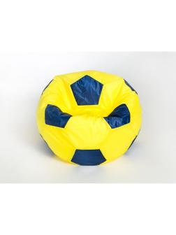 Кресло-мешок «Мяч» малый, диаметр 70 см, цвет жёлто-синий, плащёвка