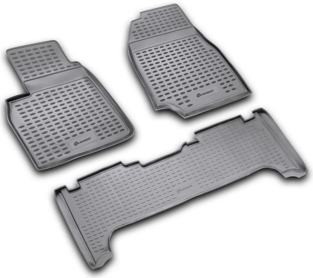 Коврики в салон TOYOTA Land Cruiser 100 1998-2007, 3 шт. (полиуретан)