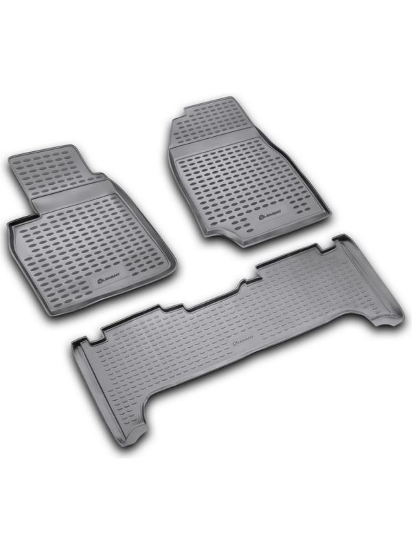 Коврики в салон TOYOTA Land Cruiser 100 1998-2007, 3 шт. (полиуретан)