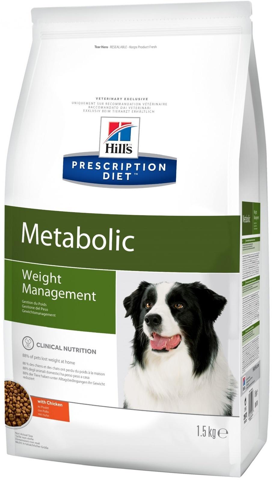 Сухой корм Hill's PD Metabolic для собак, контроль веса, 1.5 кг