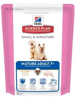 Сухой корм Hill's SP small&mini senior vitality для собак мелких пород c 7 лет, кура, 300 г