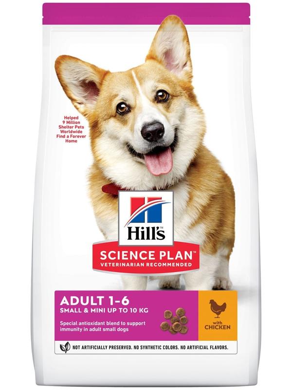 Сухой корм Hill's SP dog small&mini для собак мелких пород, курица, 1.5 кг