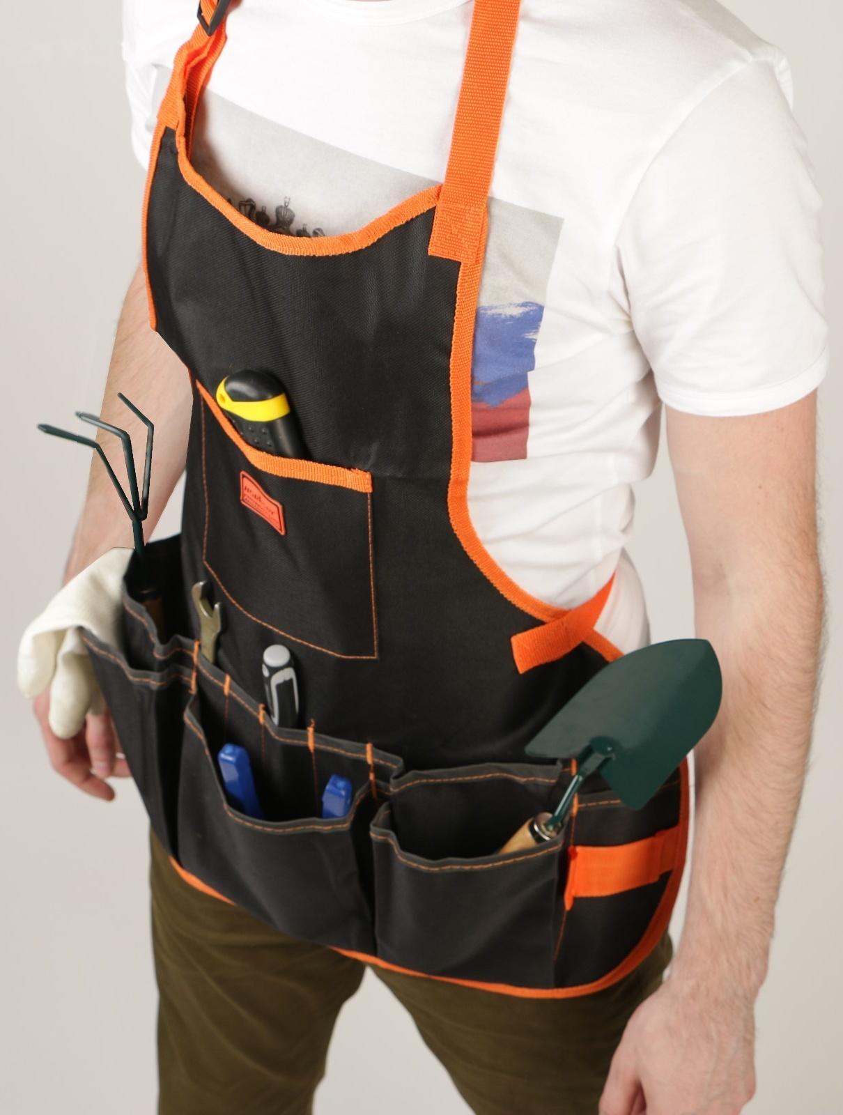 Фартук садовый, 16 карманов для инструмента