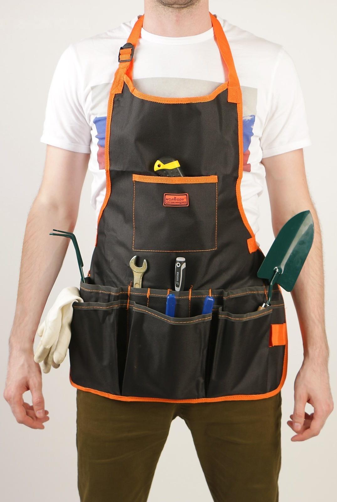 Фартук садовый, 16 карманов для инструмента