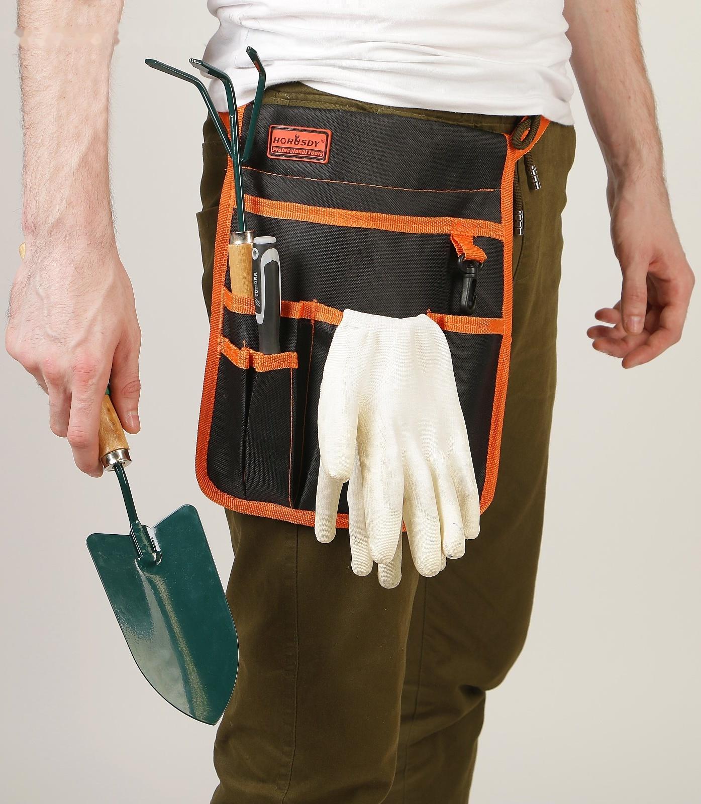 Поясная сумка для садового инструмента, 6 карманов
