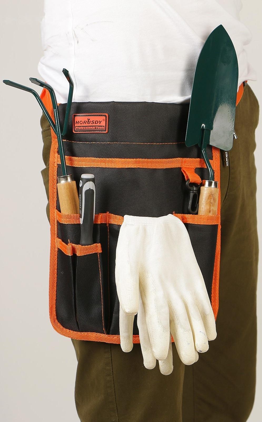 Поясная сумка для садового инструмента, 6 карманов
