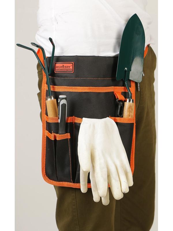 Поясная сумка для садового инструмента, 6 карманов