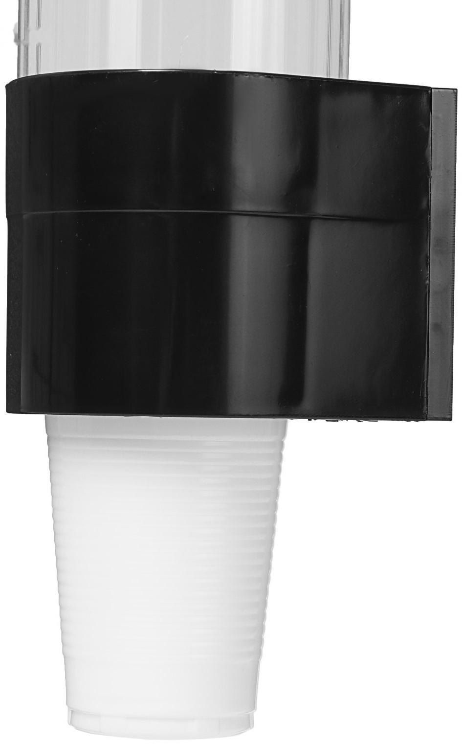 Стаканодержатель CH-1, крепление на шурупах, 100 стаканчиков, черный