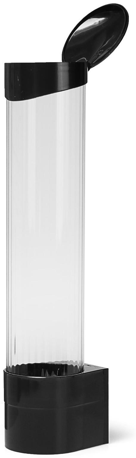 Стаканодержатель CH-1, крепление на шурупах, 100 стаканчиков, черный