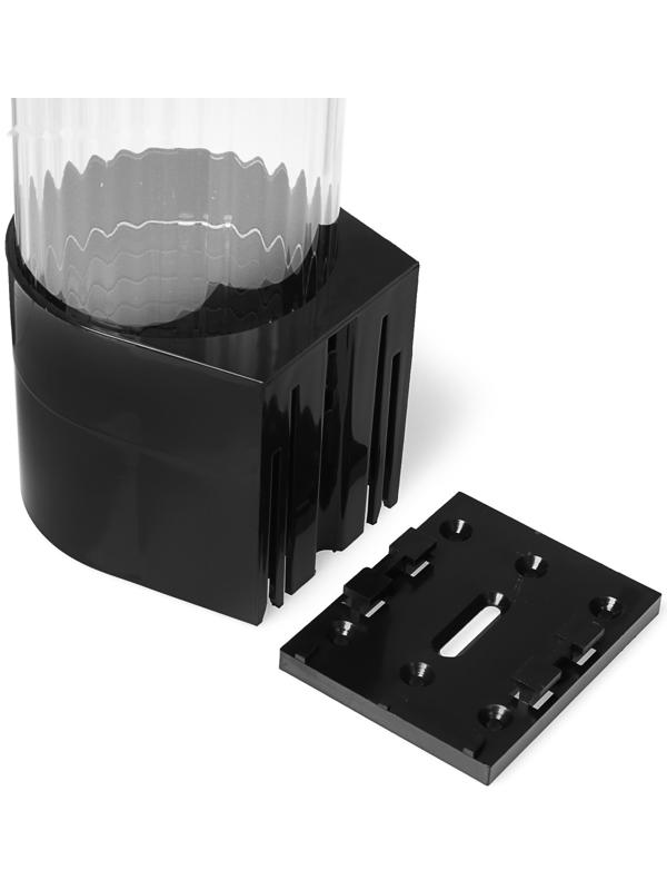 Стаканодержатель CH-1, крепление на шурупах, 100 стаканчиков, черный