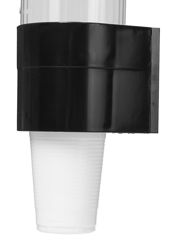 Стаканодержатель CH-1, крепление на шурупах, 100 стаканчиков, черный