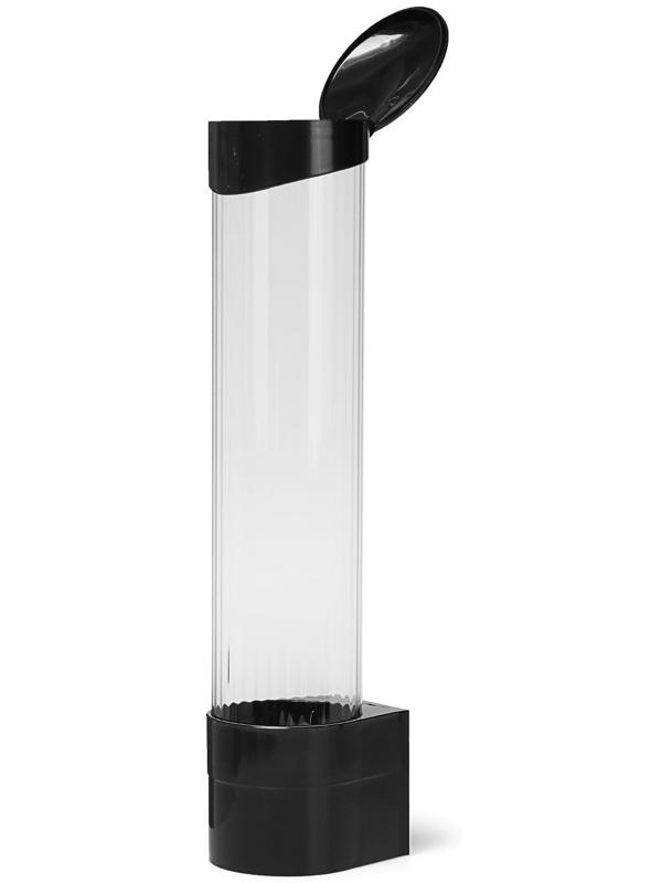 Стаканодержатель CH-1, крепление на шурупах, 100 стаканчиков, черный