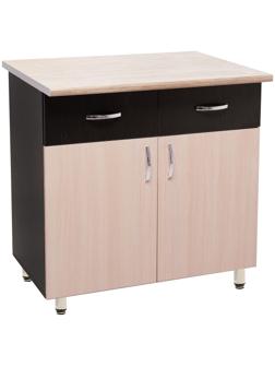 Шкаф напольный 800-2 ящ Тоника, 800х850х600, Венге/Дуб молочный