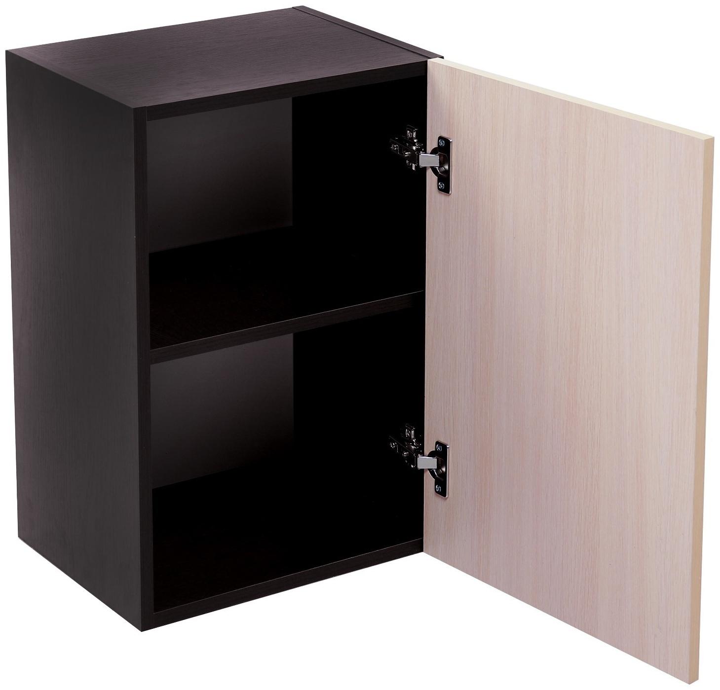 Шкаф навесной «Тоника», 400 × 570 × 300 мм, цвет венге / дуб молочный