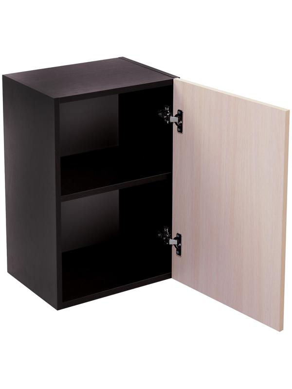 Шкаф навесной «Тоника», 400 × 570 × 300 мм, цвет венге / дуб молочный