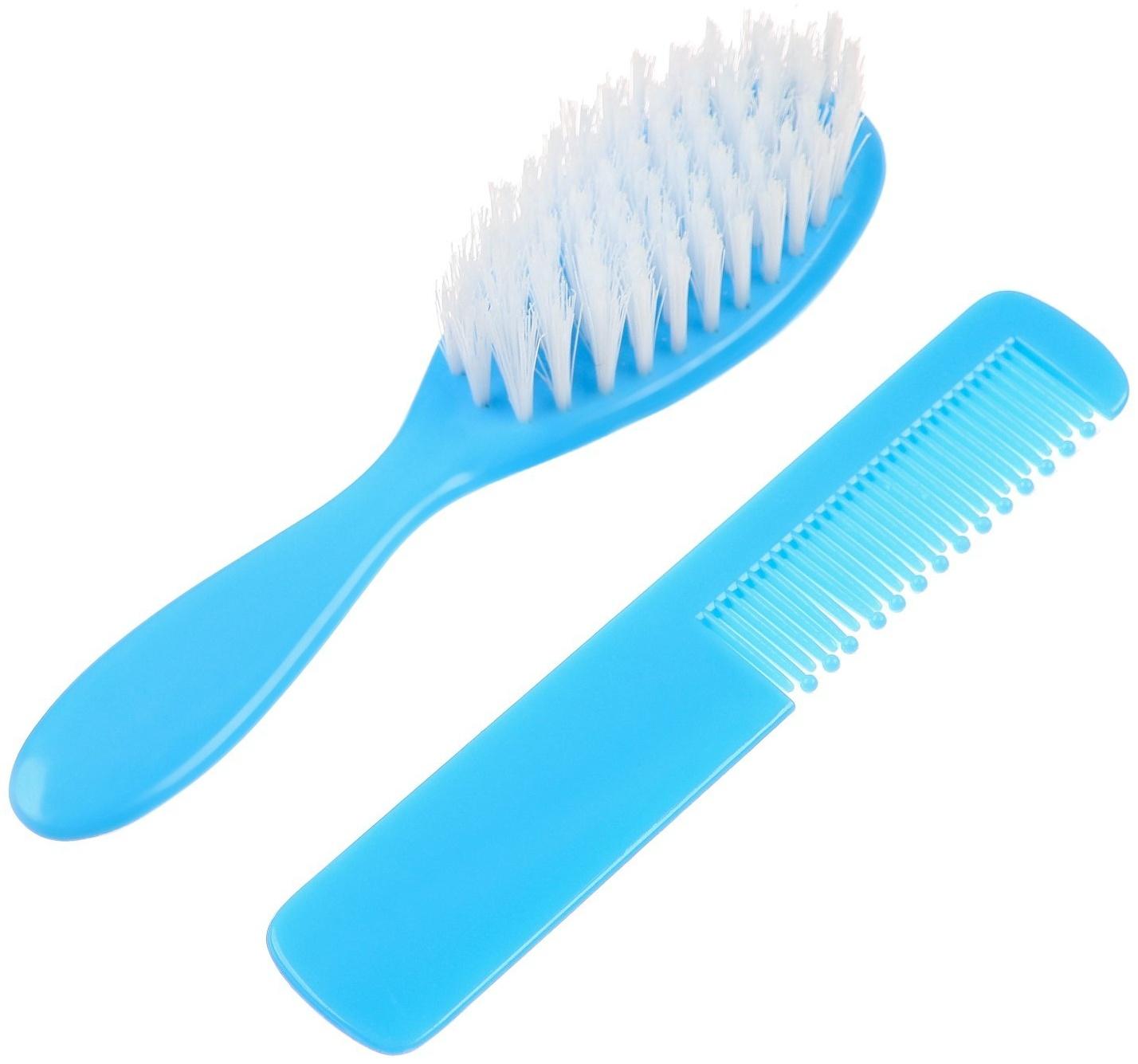 Расчёска детская + массажная щётка для волос «Маленький джентльмен», от 0 мес.