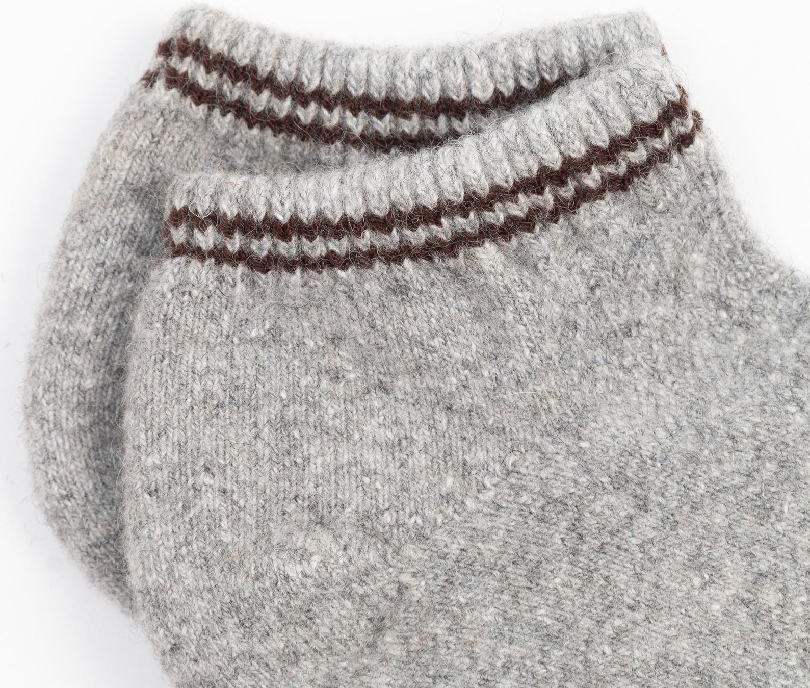 Носки женские из монгольской шерсти, цвет серый, размер 25 (37-39)