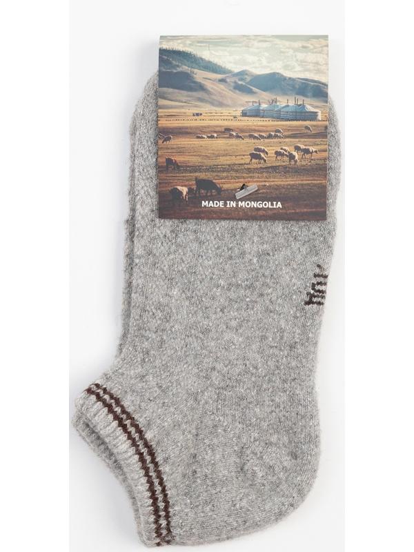 Носки женские из монгольской шерсти, цвет серый, размер 25 (37-39)