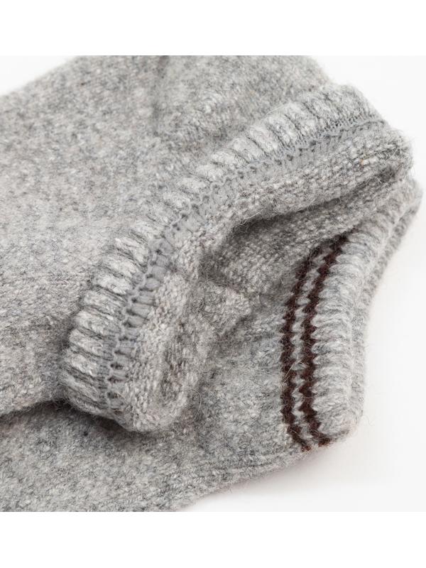 Носки женские из монгольской шерсти, цвет серый, размер 25 (37-39)