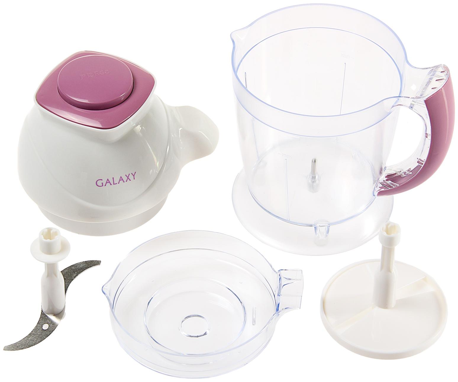 Измельчитель Galaxy GL 2353, пластик, 300 Вт, 1 л, белый