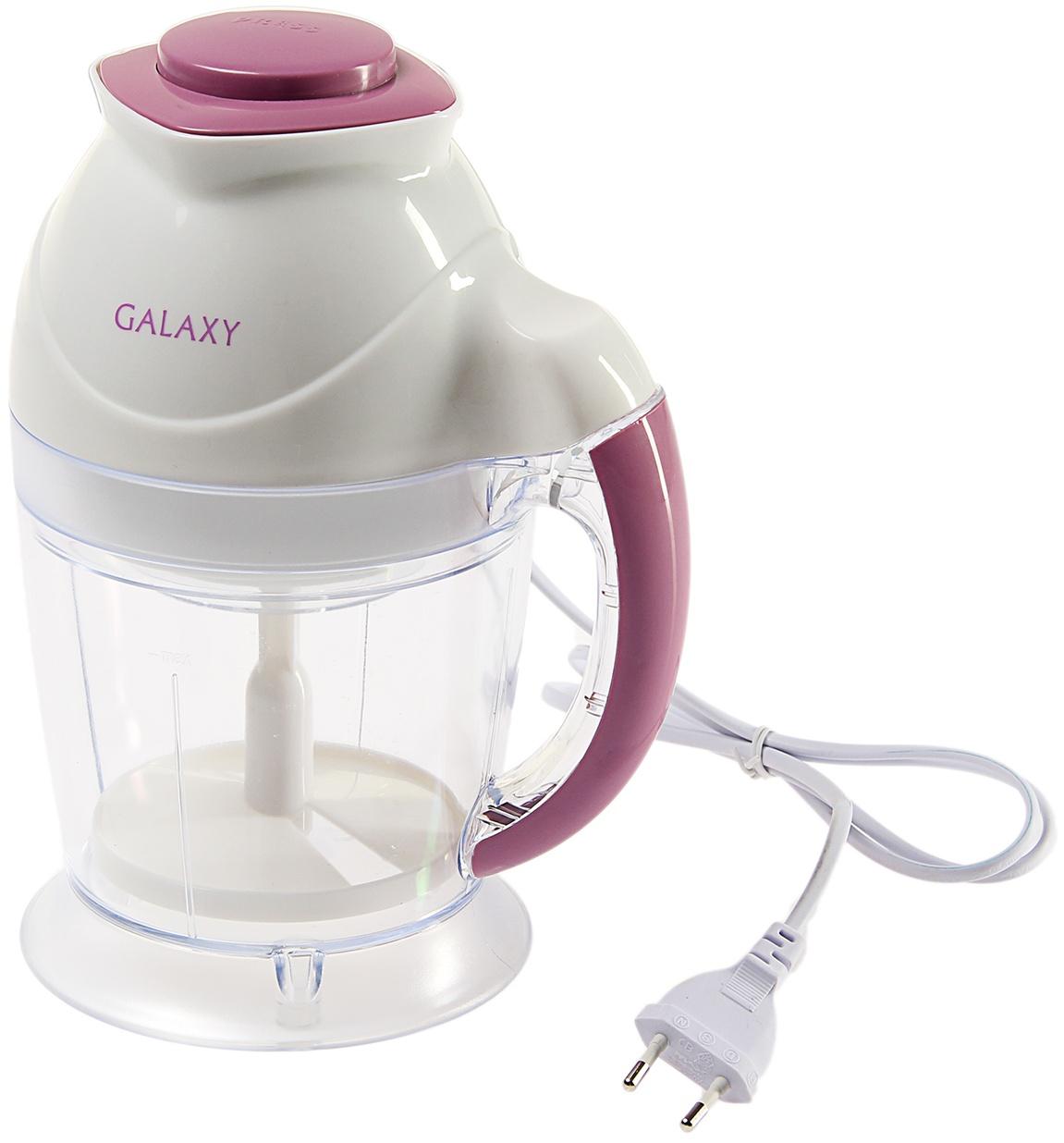 Измельчитель Galaxy GL 2353, пластик, 300 Вт, 1 л, белый