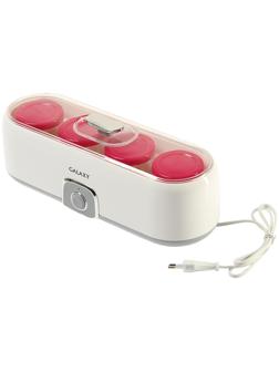 Йогуртница Galaxy GL 2696, 20 Вт, 180 мл, 4 ёмкости, стекло, белая