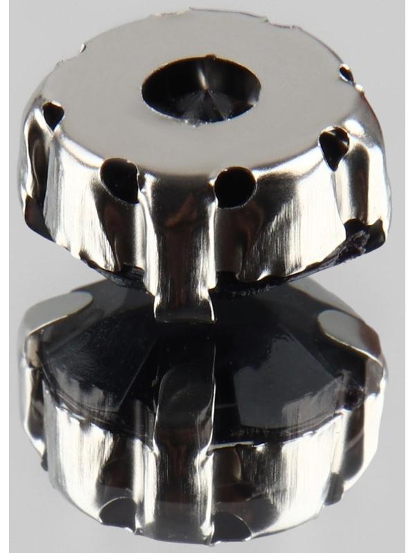 Стразы пришивные «Круг», в оправе, d = 10 мм, 20 шт, цвет чёрный