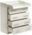 Комод КП-4, 4 ящика, 1000х800х440(730), Белый
