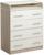 Комод КП-4   4ящ, 1000х800х440(730), Ясень шимо светлый/Белый