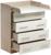 Комод КП-4   4ящ, 1000х800х440(730), Ясень шимо светлый/Белый