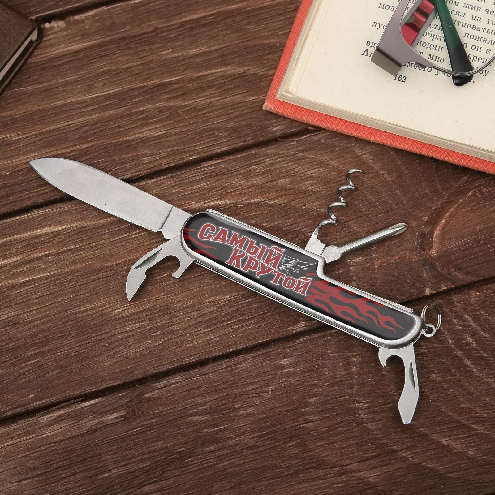 Набор «Настоящий мужик», нож мультитул, стопки 30 мл, 2 шт.