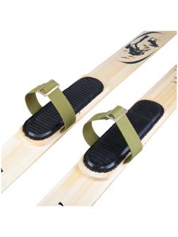 Крепления лыжные охотпромысловые с амортизаторами и носковыми ремнями